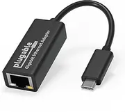 Plugable USB C Ethernet Adapter, Fast and Reliable Gigabit Connection, Compatible with Windows 10, 8.1, 7, Linux, Chrome OS, Dell XPS, HP, Lenovo