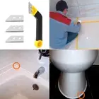 Caulk Remover Tool with 3 Extra Blades Replacement Gap Cleaner for Tile Cleaning