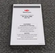 Mahindra 4530 4WD Tractor 30 Series Owner Operator Maintenance Manual User Guide