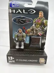 Mega Construx Halo Heroes Series 18 LT. COLONEL KINSANO MINIFIGURE NEW