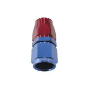 Aeroflow 570 Series One Piece Full Flow Hose End Blue/Red Straight AN -12