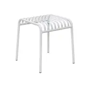 Raimon Furniture Renzo Antirust Treatment Metal Outdoor End Lamp Side Table Whit