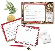 LUXPaper Letter to Santa Kit | Letter & Envelope Set | 4 1/4" x 5 1/2" | Red | 1 Qty