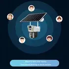 4G Solar Powered Wireless Security Camera PTZ Outdoor Security Camera 4MP 2K 2