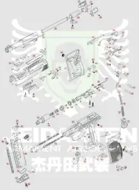 在飛比找露天拍賣優惠-【我愛杰丹田】WE P38 #81 M3螺母 原廠零件