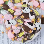 Lot of (x20) Random Kinds Ice Cream Popsicle Cabochons Slime Charms 16x28mm