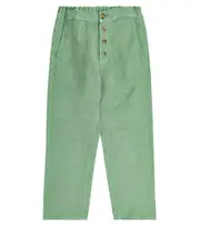 [Caramel] Caramel Erodium linen-blend pants Y 6 blue