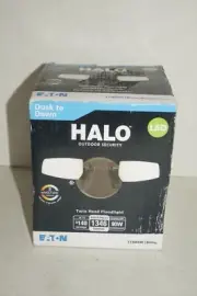 Eaton Halo FT18VCIB Outdoor Security LED Twin Head Floodlight 1346 Lumens