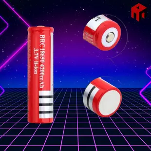 🔴1 型紅色 Ultrafire 3.7V Ultrafire 電池 4200mAh 容量 - 用於便攜式風扇和手電筒。