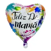 5pc Multi color heart shape Happy Mother's Day 18" Foil Balloon , party decor