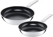 [WMF] Durado 2-Piece Frying Pan Set, Induction, 24, 28 cm, Cromargan Stainless Steel Coated, Ceramic Coating, Oven Safe