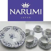 在飛比找蝦皮購物優惠-二手真品 narumi 日本瓷器 花紋 下午茶杯組 咖啡杯組