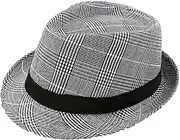 [FUDERU] LED Light Up Sequin Fedoras Hats for Men & Women | Assorted Colors | Party Supplies Costume Roaring 20s
