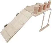 LIGHTAOTAO 1 Set Hamster Platform with Ladder Easy to Install Pet Climbing for Hamsters Gerbils and Parrots for Animal Cages Durable and Stable Design