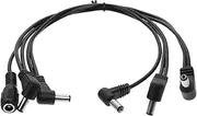 Totority Effector Cable Guitar Instrument Cable Black 1pc High Fidelity Sound Replacement