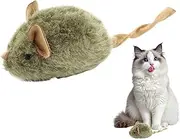 Fuzzy Mice Cat Toys - Realistic Kitten Chew Toy,Plush Realistic Cute Kitten Interactive Mice Cat Chew Squeak for Indoor Animals