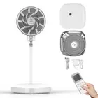 12.8" Standing Fan,15db Quiet Fan for Bedroom, Collapsible Fan with Remote Co...