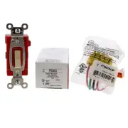 P&S Ivory PlugTail 3-Way Toggle Light Switch w/Harness INDUSTRIAL 20A PT20AC3-I