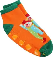 [NULYLU] Early Learning Socks for Boys and Girls Hospital Socks for Men Turkey Socks for Women Yoga Products Orange