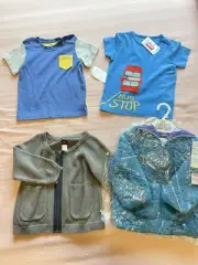 Lot 4 New Baby Boden Tea Uniqlo Baby Boy T Shirt Sweater Hooded Jacket 18-24