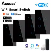 1-4 Gang Smart WiFi Switch Light Tuya Touch Switch Wall Panel For Alexa Google11