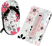 minkissy Elegant Flower Slippers Nail Clippers Compact Nail Manicure Kit Travel Beauty Tool