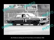8x6 HISTORIC MOTOR RACING PHOTO OF JIM MCKEOWN FORD FALCON XT GT BATHURST 1968