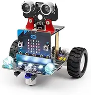 Yahboom Robot Kit for Microbit STEM Education for Kids to Programmable BBC Micro:bit DIY Coding Car with Tutorial Electronic Science for 8+ (Without Micro bit)
