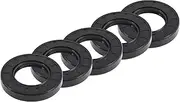 X AUTOHAUX Universal Oil Seal TC Double Lip W Steel Spring Seal Ring Rotary Shaft Seal 42x75x12mm High Pressure NBR Rubber Black 5pcs