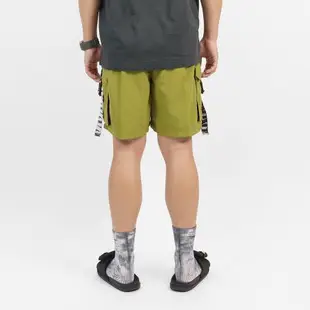 Nike 海灘褲 Logo Tape Cargo 綠 黑 男款 褲子 7吋 快乾 緞帶 短褲 NESSD500-314