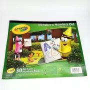 Crayola Alphabet & Numbers Writing Pad book Lined Pages ABCs&123s Kindergarten
