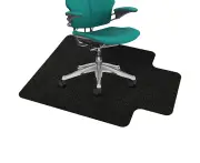 Anti Slip Floor Protector Chair Mat-Black