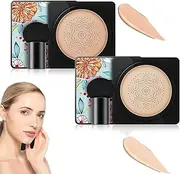 Mushroom Head Air Cushion CC Cream,Moisturizing Concealer BB Cream,Long-Lasting Matte Waterproof Moisturizing Concealer Beauty
