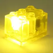 Yellow Light-Up 2x3 Brick (Yellow Light)