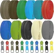 Rustark 33 Yards 11 Colors Sewing Zippers Set #3 Nylon Coil Zippers Tape with 110Pcs Zipper Sliders Colorful Zipper Set with Long Sliders for Sewing Crafts DIY Supplies