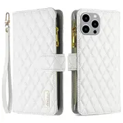BINFEN COLOR BF Style-15 For iPhone 15 Pro Max Wallet Phone Stand Shell Flip Case Leather Cover