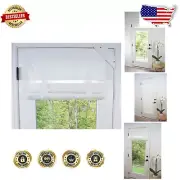 Washable Bright White Door Panel Curtain 70"L x 25"W - Light Filtering Privacy