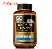 2x Go Healthy Oyster Plus Zinc 120 Capsules New Zealand Testosterone Level