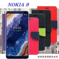 在飛比找博客來優惠-諾基亞 Nokia 9 經典書本雙色磁釦側翻可站立皮套 手機