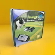 OK Pet 2 in 1 Wired Electronic Dog Pet Fence System 1 Collar New Open Box OK-668