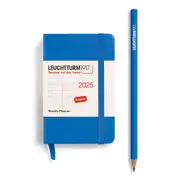Weekly Planner 2025, Hardcover (Sky) - A7