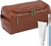 [Generic] Men's Toiletry Bag for Traveling - Large Capacity Toiletry Organizer Pouch - Men's Zipper Toiletries Organizer Case with Hook for Him Men Boyfriend Husband