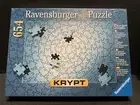 NEW/SEALED! Ravensburger Silver "KRYPT" 654-Piece Jigsaw Puzzle 20x27 DIFFICULT