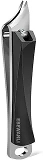 EBEWANLI Ingrown Nail Clippers, Slanted Curved Blade Toe Nail Clippers for Ingrown Toenails & Fingernail, Stainless Steel Toenail Clippers Cutter, Angled Nail Clippers for Seniors, Men, Women