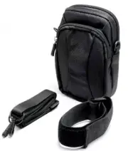 Arm Band Pouch Running Belt Cell Phone Holder Black Nylon Canvas Bag