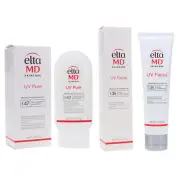 EltaMD UV Facial Broad Spectrum SPF 35+ Face Sunscreen 3 oz & UV Pure Broad