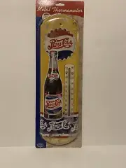 Pepsi Cola Metal Thermometer Vintage Style Aged Finish 5.5" x 18"