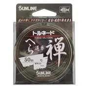SUNLINE fluorocarbon line Tornado spatula road yarn Zen 50m earth green 6lb