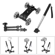 Camera Table Slider Dolly Desktop Mini Video Car Stabilizer For DSLR Camera