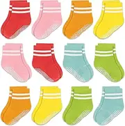 [GRPSKCOS] Non-Slip Socks Children 12 Pairs Stopper Socks Baby ABS Socks Children Non-Slip Socks for 0-7 Years Boys Girls